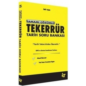 Tekerrür Tarih Soru Bankası Tamamı Çözümlü - Ümit Yaşar Ümit Yaşar