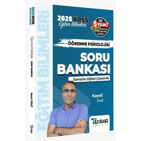 Tekrar Akademi 2025 Kpss Eğitim Bilimleri Öğrenme Psikolojisi Soru Bankası Çözümlü Kamil Fırat