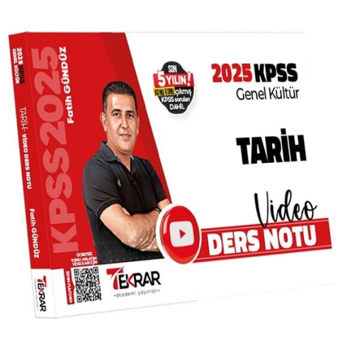 Tekrar Akademi 2025 Kpss Tarih Video Ders Notu Fatih Gündüz