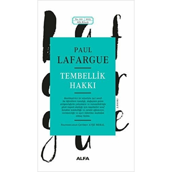 Tembellik Hakkı Paul Lafargue