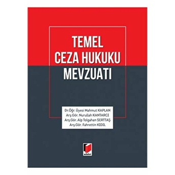 Temel Ceza Hukuku Mevzuatı Ciltli Alp Tolgahan Serttaş