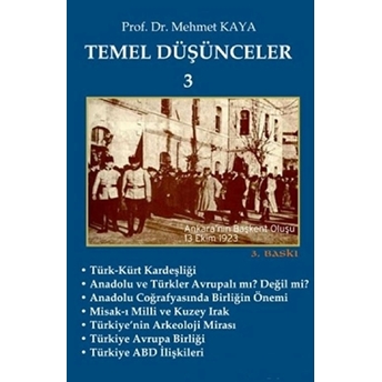 Temel Düşünceler 3 Mehmet Kaya