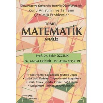 Temel Matematik Analiz Ahmet Ekicibil