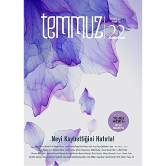 Temmuz Dergisi Sayı:22 Mayıs 2018 Kolektif