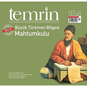 Temrin Düşünce Ve Edebiyat Dergisi Sayı: 104 Haziran 2020 Kolektif