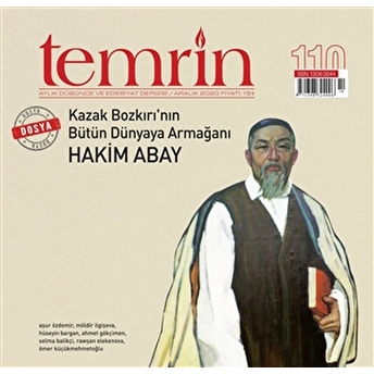 Temrin Düşünce Ve Edebiyat Dergisi Sayı: 110 Aralık 2020 Kolektif