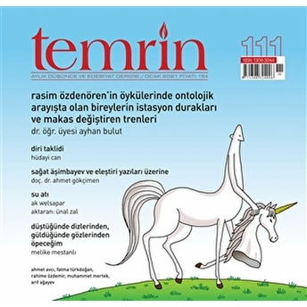 Temrin Düşünce Ve Edebiyat Dergisi Sayı: 111 Ocak 2021 Kolektif