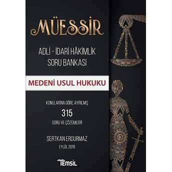 Temsil Kitap Müessir Medeni Usul Hukuku