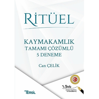 Temsil Kitap Ritüel Kaymakamlık Tamamı Çözümlü 5 Deneme