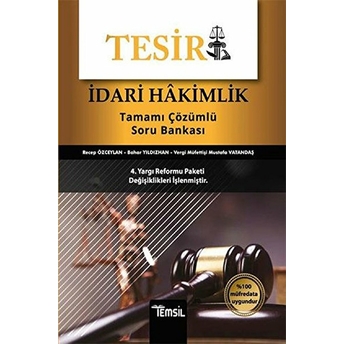 Temsil Kitap Tesir Idari Hakimlik Tamamı Çözümlü Soru Bankası