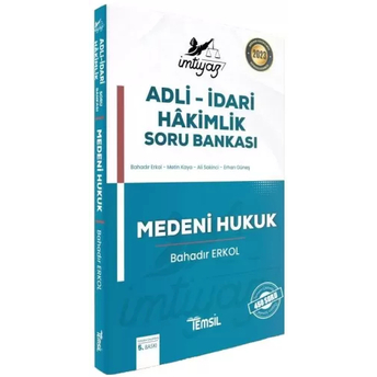 Temsil Kitap Yayınları 2023 Imtiyaz Adli-Idari Hakimlik Soru Bankası Medeni Hukuk Bahadır Erkol