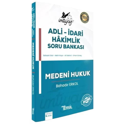 Temsil Kitap Yayınları 2024 Imtiyaz Adli-Idari Hakimlik Soru Bankası Medeni Hukuk Bahadır Erkol