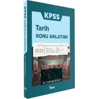 Temsil Yayınları 2022 Kpss Tarih Konu Anlatımlı Cahide Bolat