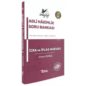 Temsil Yayınları 2023 Adli Hakimlik Imtiyaz Icra Ve Iflas Hukuku Soru Bankası Erhan Güneş