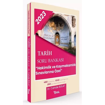 Temsil Yayınları 2023 Adli Idari Hakimlik, Kaymakamlık Tarih Soru Bankası Cahide Bolat