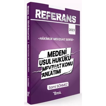 Temsil Yayınları 2023 Hakimlik Referans Medeni Usul Hukuku Mevzuat Konu Anlatımı Sami Sönmez