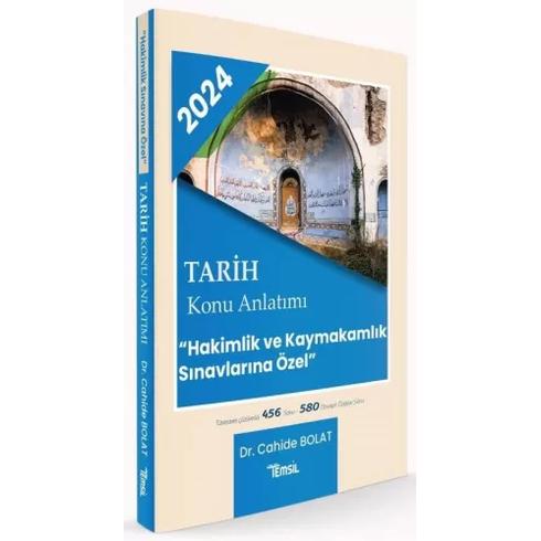 Temsil Yayınları 2024 Hakimlik Kaymakamlık Tarih Konu Anlatımı Cahide Bolat