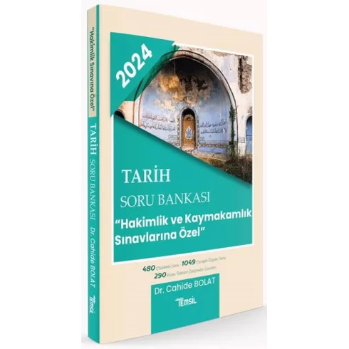 Temsil Yayınları 2024 Hakimlik Kaymakamlık Tarih Soru Bankası Cahide Bolat