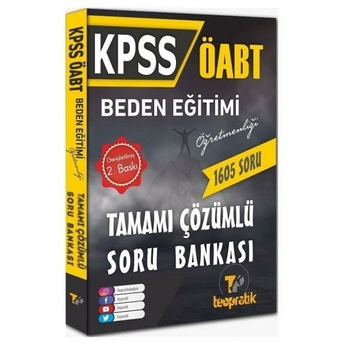 Teopratik Yayınları 2021 Öabt Beden Eğitimi Öğretmenliği Soru Bankası Çözümlü Komisyon