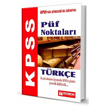 Teorem 2014 Kpss Türkçe Püf Noktaları Kolektif