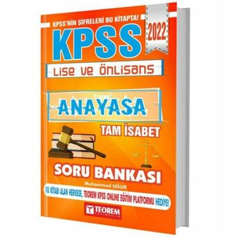 Teorem 2022 Kpss Lise Ön Lisans Anayasa Tam Isabet Soru Bankası