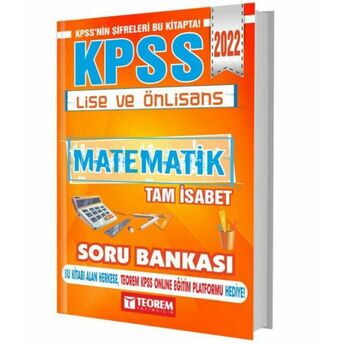 Teorem 2022 Kpss Lise Ön Lisans Matematik Tam Isabet Soru Bankası