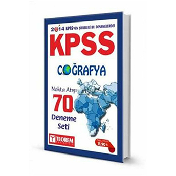 Teorem Kpss 2014 Coğrafya Nokta Atışı 70 Deneme Seti Kolektif