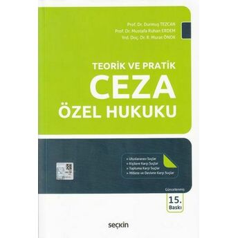 Teorik Ve Pratik Ceza Özel Hukuku Durmuş Tezcan - Mustafa R