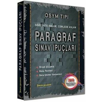 Tercih 2018 Paragraf Sınav Ipuçları Kolektif