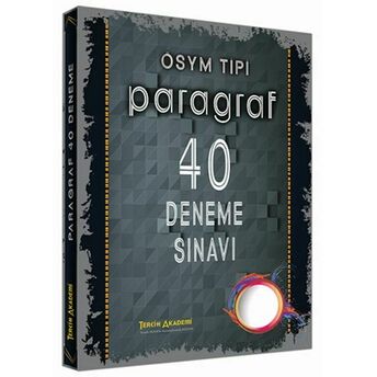 Tercih Akademi 2018 Ösym Tipi Paragraf 40 Deneme Sınavı Kolektif