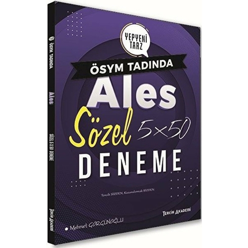 Tercih Akademi Ales Sözel 5X50 Deneme - Mehmet Görgünoğlu