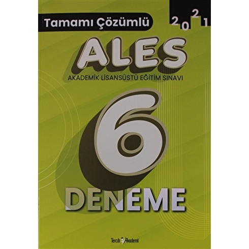 Tercih Akademi Ales Tamamı Çözümlü 6 Deneme