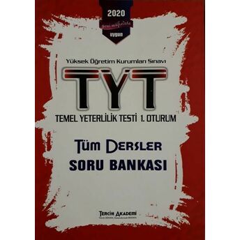 Tercih Akademi Tyt 1. Oturum Tüm Desler Soru Bankası (Yeni) Kolektif