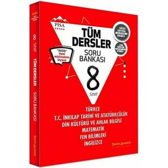 Tercih Akademi Yayınları 8. Sınıf Tüm Dersler Soru Bankası (Yeni) Kolektif