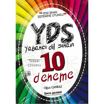 Tercih Akademi Yds 10 Deneme Tamamı Çözümlü Oğuz Canbaz