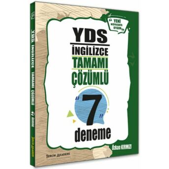 Tercih Akademi Yds Ingilizce Tamamı Çözümlü 7 Deneme Özkan Kırmızı