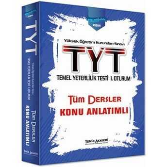 Tercih Akademi Yks - Tyt 1. Oturum Tüm Dersler Konu Anlatımlı (Yeni) Kolektif