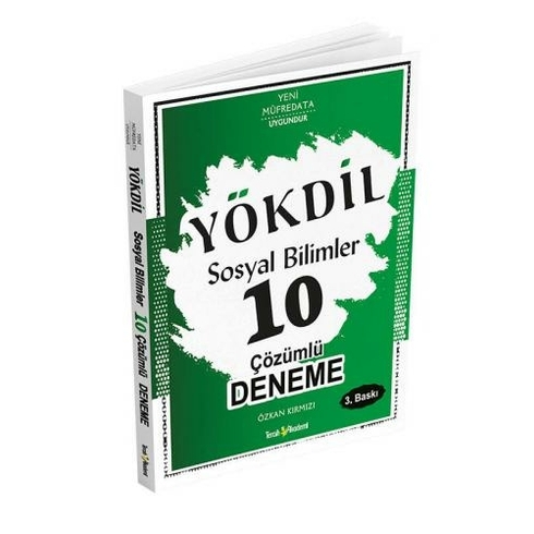 Tercih Akademi Yökdil Sosyal Bilimler Çözümlü 10 Deneme Özkan Kırmızı