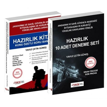 Tercih Kitabevi 2022 Jandarma Ve Sahil Güvenlik Akademisi Ihtisaslaşma Ve Kurum Içi Yükselme Sınavlarına Hazırlık Kitabı ( 2 Kitap-Konu Deneme) Yavuz Çetin Güneş