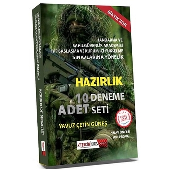 Tercih Kitabevi Jandarma Ve Sahil Güvenlik Akademisi Ihtisaslaşma Ve Kurum Içi Yükselme Sınavlarına Hazırlık 10 Deneme Yavuz Çetin Güneş