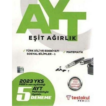 Test Okul Yayınları 2023 Ayt Eşit Ağırlık 5 Deneme Özel Baskı Komisyon