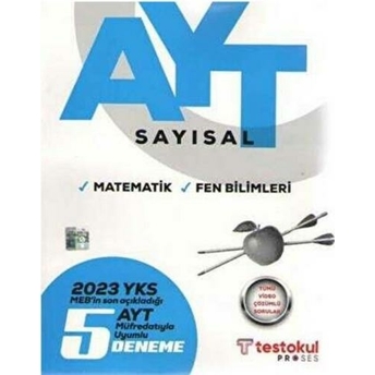 Test Okul Yayınları 2023 Ayt Sayısal 5 Deneme Özel Baskı Komisyon