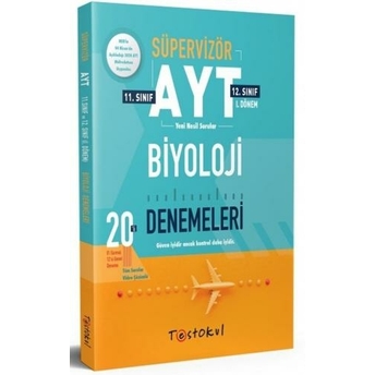 Test Okul Yayınları Ayt Biyoloji Süpervizör 20 Li Denemeleri Komisyon