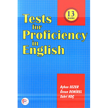 Tests For Proficiency In English Özcan Demirel