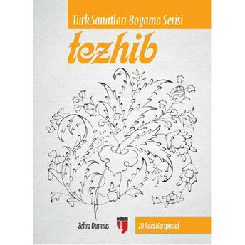 Tezhib - Türk Sanatları Boyama Serisi 20 Adet Kartpostal Zehra Durmuş