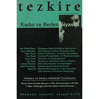 Tezkire Dergisi Sayı: 19 Kolektif