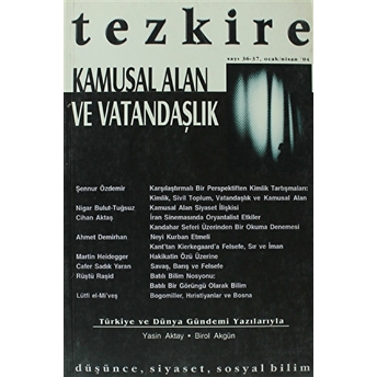 Tezkire Dergisi Sayı: 36 - 37 Kolektif