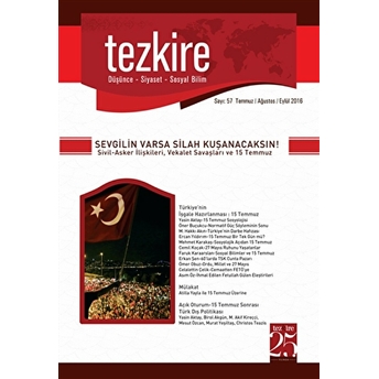 Tezkire Dergisi Sayı: 57 Temmuz-Ağustos-Eylül 2016 Kolektif