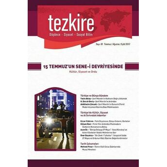 Tezkire Dergisi Sayı 61 Kolektif