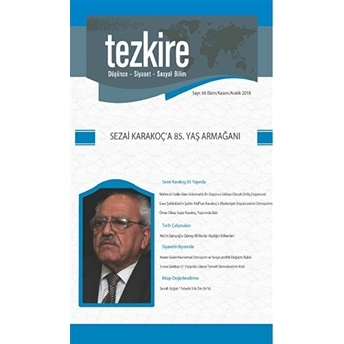 Tezkire Dergisi Sayı: 66 Ekim - Kasım Aralık 2018 Kolektif